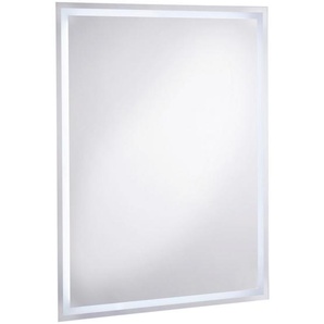 Badezimmerspiegel , Glas , rechteckig , 50x70x4.5 cm , Made in Germany , senkrecht und waagrecht montierbar , Badezimmer, Badezimmerspiegel, Badspiegel