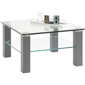 Couchtisch, Metall, Glas, rechteckig, eckig, 75x43 cm, Wohnzimmer, Wohnzimmertische, Couchtische, Glas-Couchtische