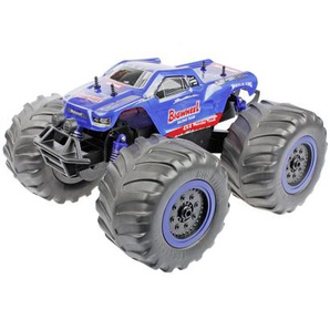 Fernlenkauto Cartronic Big Wheel Monster Truck , Blau , Kunststoff , 42.50x34.00 cm , male , Spielzeug, Kinderspielzeug, Spielzeugautos