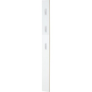 Garderobenpaneel, Weiß, Eiche, Glas, 15x170x3 cm, Made in Germany, Garderobe, Garderobenpaneele, Garderobenpaneele