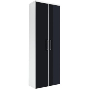 Garderobenschrank, Anthrazit, Weiß, Holzwerkstoff, 1 Fächer, 61x170x31 cm, Garderobe, Garderobenschränke, Garderobenschränke