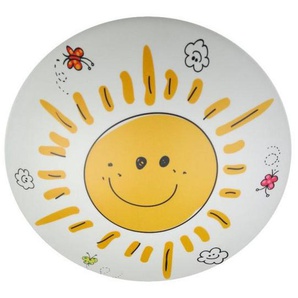 Kinderdeckenleuchte Sunny, Gelb, Weiß, Metall, Kunststoff, 10 cm, Lampen & Leuchten, Innenbeleuchtung, Kinderzimmerlampen