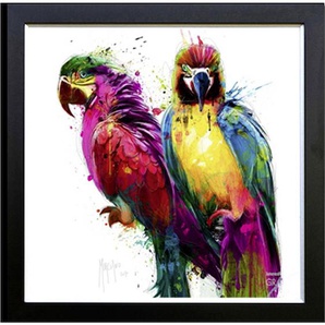 Kunstdruck Tropical Colors I, Mehrfarbig, Holzwerkstoff, 80x80 cm, gerahmt, Bilder, Gerahmte Bilder