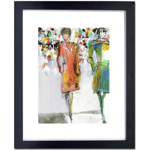 Kunstdruck Blickfang, Mehrfarbig, Papier, rechteckig, 74x90 cm, Made in Germany, gerahmt, Bilder, Gerahmte Bilder