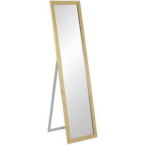 Standspiegel , Gold , Glas , 40x156x47 cm , Schlafzimmer, Spiegel, Standspiegel