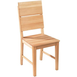 Stuhl , Buche , Holz , Kernbuche , massiv , eckig , 42x95.5x52 cm , abwischbar , Esszimmer, Stühle, Esszimmerstühle