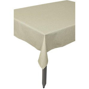 Tischdecke, Sand, Textil, Uni, rechteckig, 140 cm, Made in Germany, abwischbar, wasserabweisend, Wohntextilien, Tischwäsche, Tischdecken