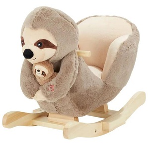 Uups Schaukeltier - braun - Materialmix - 35 cm - 50 cm | Möbel Kraft
