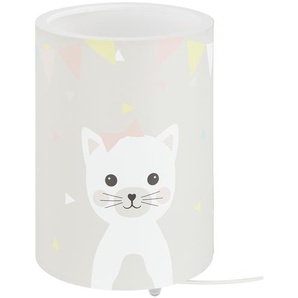 Uups Tischleuchte  Miau - grau - Materialmix - 25 cm - [15.0] | Möbel Kraft