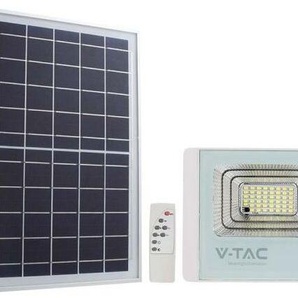 V-Tac 16w Solarbetriebener Led-Strahler Mit Photovoltaik-Panel, Austauschbarer Batterie 6400k Ip65 - 10407