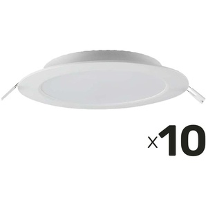 V-TAC LED-Einbauleuchte VT-61012, EEK: F, 12 W, 1200 lm, 3000 K, 10 Stück 7861