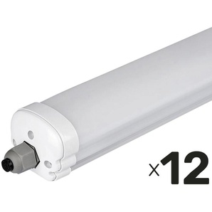 V-TAC LED-Feuchtraum-Wannenleuchte VT-1574-N, EEK: E, 48 W, 5760 lm, 6500 K, 1500 mm, 12 Stück