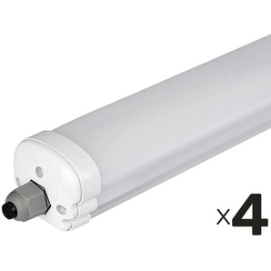 V-TAC LED-Feuchtraum-Wannenleuchte VT-1574-N, EEK: E, 48 W, 5760 lm, 6500 K, 1500 mm, 4 Stück