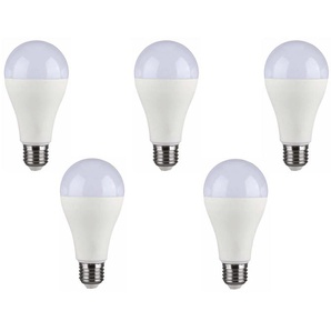 V-TAC LED-Lampe, Tropfenform, E27, EEK: F, 15W, 1521lm, 4000K, 5 Stück 214454