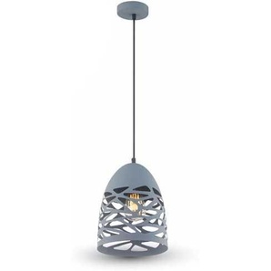 V-Tac Pendant Light 1mt E27 Elegant Stylish Ф200mm Mod Vt-7200 - Sku 3822 - Metall Matt Grau