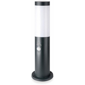 V-TAC Poller-Außenleuchte VT-838, IP44, E27, PIR-Sensor, Edelstahl, 450mm, VT-8965, grau VT-838-GS45