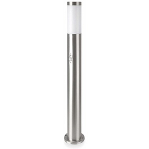 V-TAC Poller-Außenleuchte VT-838, IP44, E27, PIR-Sensor, Edelstahl, 800mm, VT-8960, Nickel-satiniert VT-838-SS80