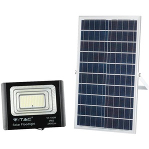 V-TAC Solar LED-Fluter VT-100W, 35 W, 4000 K, mit Panel + Fernbedienung 8576