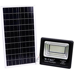 V-TAC Solar LED-Fluter VT-200W, 40 W, 4000 K, mit Panel + Fernbedienung 8577
