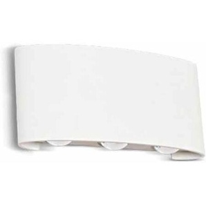 V-Tac Vt-846 6w Led Wandlamp Cob X 6pcs Warmweiß 3000k Aluminum Sand Weiß Körper Ip54 - Sku 8613