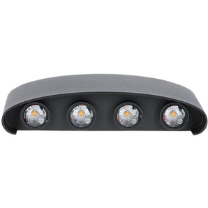 V-Tac Vt-848 Led-Wandleuchte 7w Double Light Beam Schwarzer Körper 4000k Ip65 - 218620