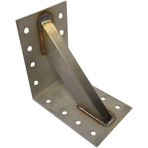 V2A Edelstahl Winkel 15x15x10cm verstärkt Holzverbinder 5mm stark