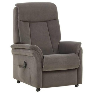 Valdera Fernsehsessel , Dunkelgrau , Textil , 74x107x84 cm , Goldenes M , Lederauswahl, Stoffauswahl, Relaxfunktion, Aufstehhilfe , Wohnzimmer, Sessel, Fernsehsessel