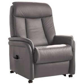 Valdera Fernsehsessel , Grau , Leder , Echtleder , Rindleder , 80x107x84 cm , Goldenes M , Lederauswahl, Stoffauswahl , Wohnzimmer, Sessel, Fernsehsessel