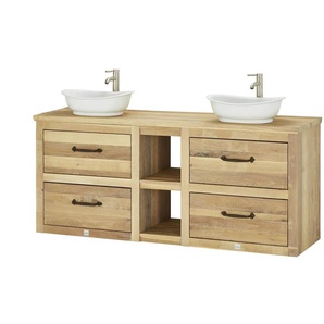 VAN HECK Waschtischkombination - holzfarben - Materialmix - 193 cm - 100,5 cm - cm 51,5 | Möbel Kraft