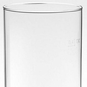 van Well Bierglas Bierstange, Glas, 0,4 L, geeicht, spülmaschinenfest, Gastronomiequalität, 12-tlg.