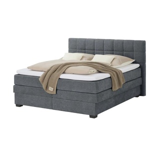 vanDoorn Boxspringbett Canto ¦ grau ¦ Maße (cm): B: 214 H: 119