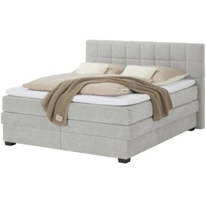 vanDoorn Boxspringbett Canto ¦ silber ¦ Maße (cm): B: 214 H: 119