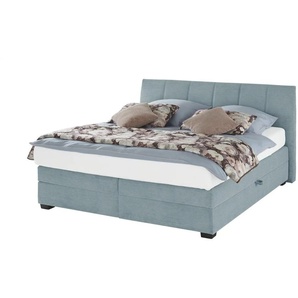 vanDoorn Boxspringbett mit Bettkasten Chiara 2.0 ¦ blau ¦ Maße (cm): B: 192 H: 107
