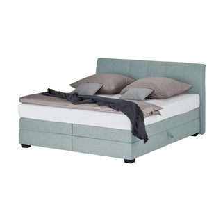 vanDoorn Boxspringbett Chiara - blau - Materialmix - 212 cm - 107 cm | Möbel Kraft