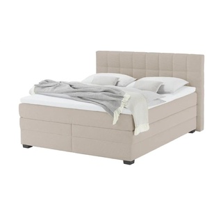 vanDoorn Boxspringbett mit Bettkasten  Canto ¦ beige ¦ Maße (cm): B: 174 H: 119