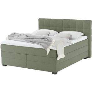vanDoorn Boxspringbett mit Bettkasten  Canto ¦ grün ¦ Maße (cm): B: 174 H: 119
