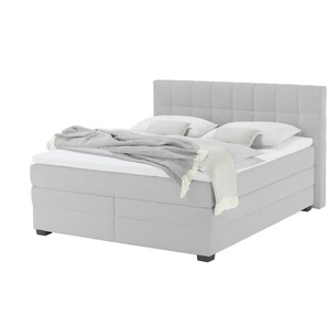 vanDoorn Boxspringbett mit Bettkasten  Canto ¦ silber ¦ Maße (cm): B: 194 H: 119