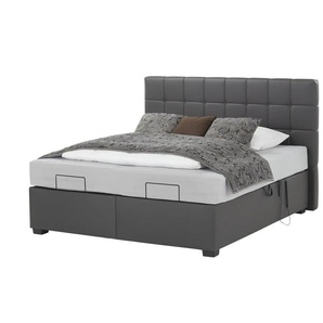 vanDoorn Motor-Boxspringbett  Ohio Motor ¦ grau ¦ Maße (cm): B: 192 H: 129