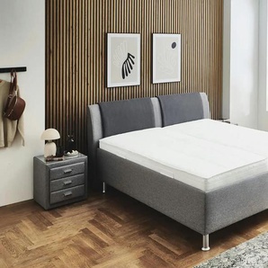 vanDoorn Polsterbett - grau - Materialmix - 192 cm - 98 cm | Möbel Kraft