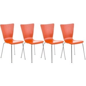 Vannjolo Dining Chair - Modern - Orange - Metal - 43 cm x 50 cm x 84 cm