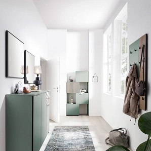 Variabler Garderobenschrank Alexa 42 x 165 x 35cm Grün/Mintgrau