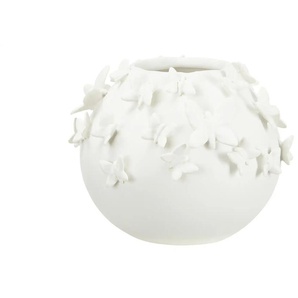 Vase 3D Schmetterling - weiß - Porzellan - 19 cm - [22.0] | Möbel Kraft