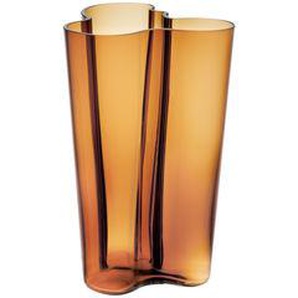 Vase Aalto glas orange / 17 x 17 x H 25 cm - Alvar Aalto, 1936 - Iittala - Orange