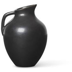 Vase Ary Medium keramik schwarz / Ø 7 x H 10 cm - Porzellan - Ferm Living - Schwarz