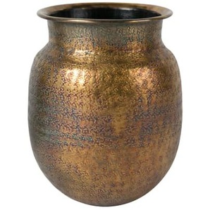 Vase Baha aus Aluminium in gold, 33 cm