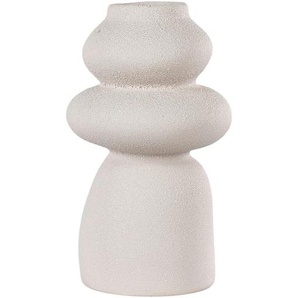Vase, Beige, Keramik, organisch, 14.5x26.5x14.5 cm, auch für frische Blumen geeignet, Dekoration, Vasen, Keramikvasen