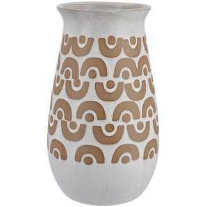 Vase - beige - Steingut - 24,8 cm - [14.8] | Möbel Kraft