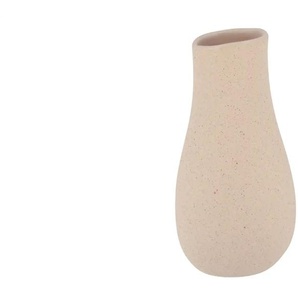 Vase   ¦ beige ¦ Steinzeug ¦ Maße (cm): H: 19  Ø: 10