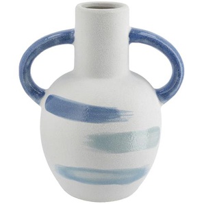 Vase - blau - Steingut - 15 cm - [12.5] | Möbel Kraft