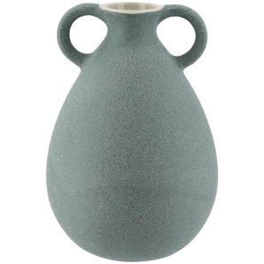 Vase - blau - Steingut - 18,5 cm - [13.0] | Möbel Kraft